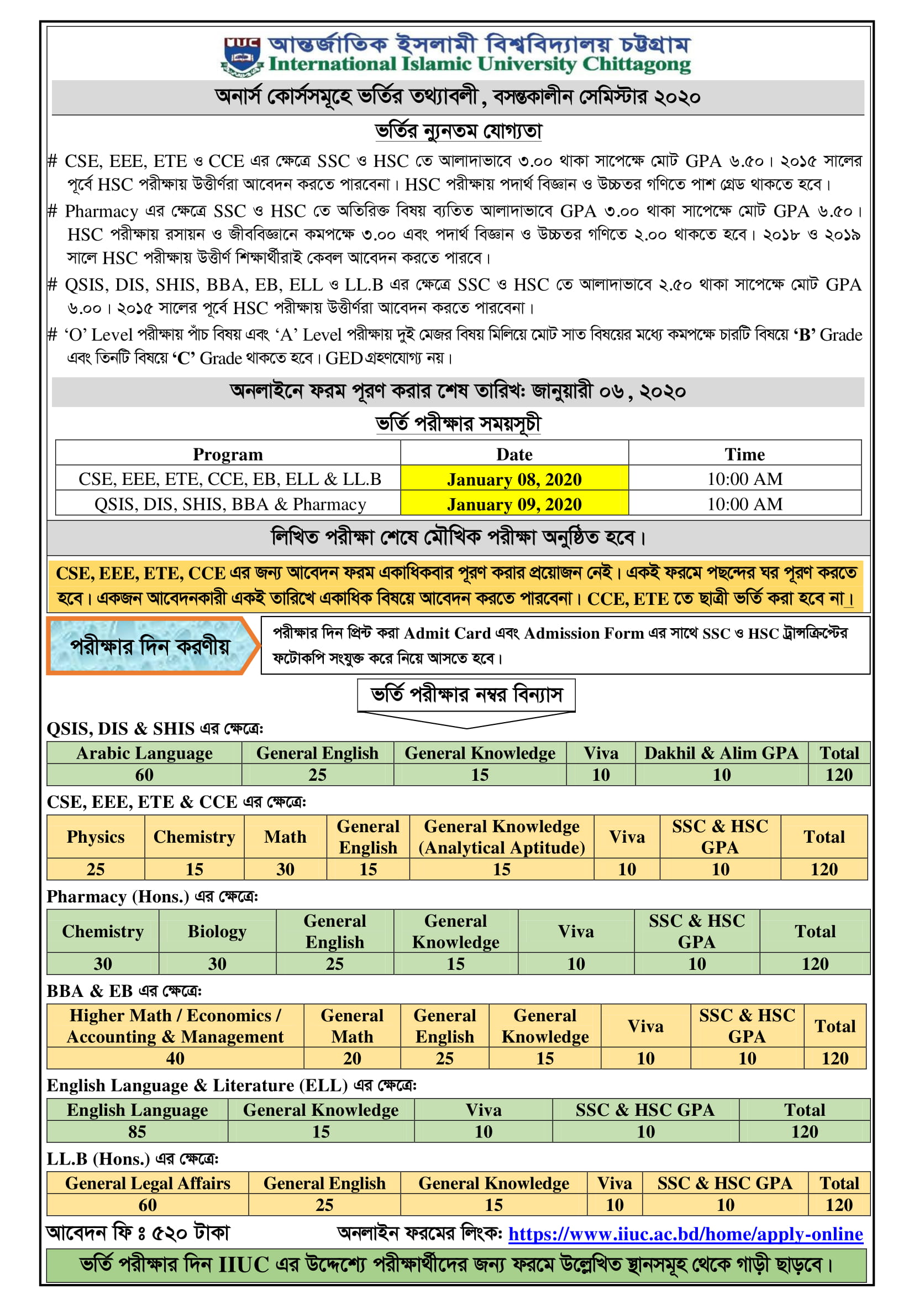 Admission Advertisements